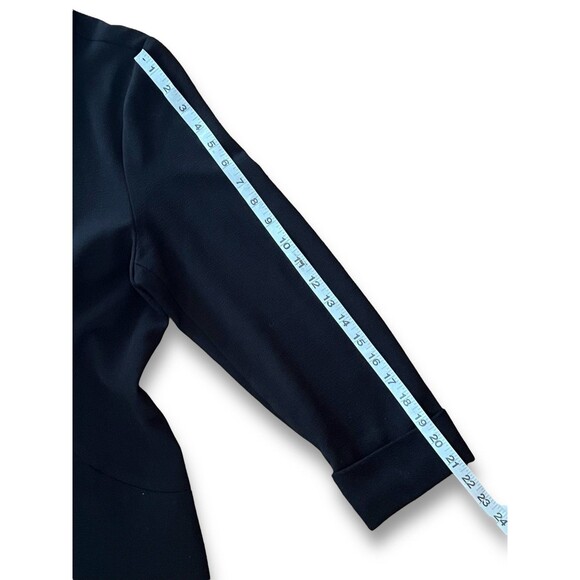 Simply Styled By Sears Solid Black Blazer With Rolled Cuffs Business Casual Sz L - Picture 10 of 13